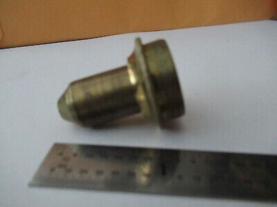 ANTIQUE BRASS ENGLAND OBJECTIVE LENS OPTICS MICROSCOPE PART AS PICTURED #F3-A-16