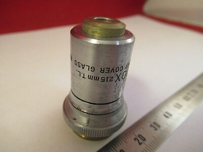 BAUSCH LOMB OBJECTIVE 20X 215mm OPTICS MICROSCOPE PART AS PICTURED &66-A-80