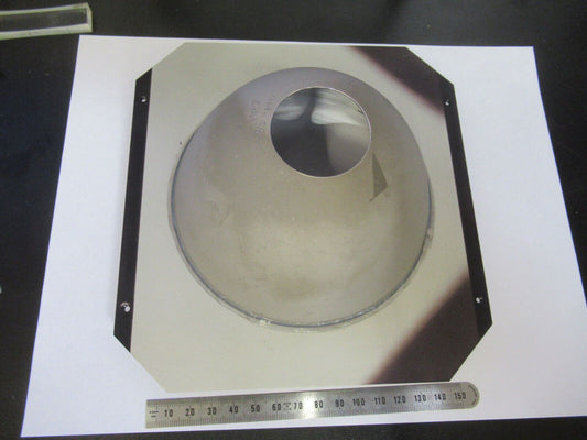 HUGE REFLECTOR MIRROR PARABOLIC ILLUMINATOR MICROSCOPE PART AS PICTURED 88-a-32