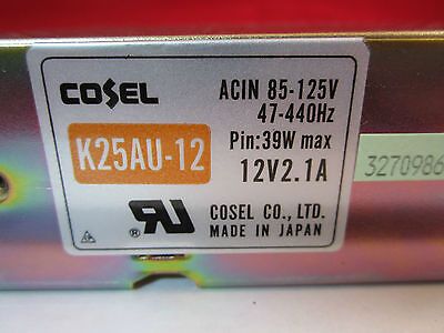 COSEL K25AU-12 POWER SUPPLY SWITCHING REGULATOR  BIN#5M