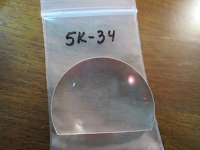 OPTICAL CONVEX LENS TRUNCATED [chipped on edge] LASER OPTICS BIN#5K-34