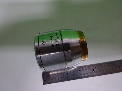 MICROSCOPE PART POLYVAR REICHERT OBJECTIVE 10X EPI DIC IK OPTICS AS IS #AF-E-13