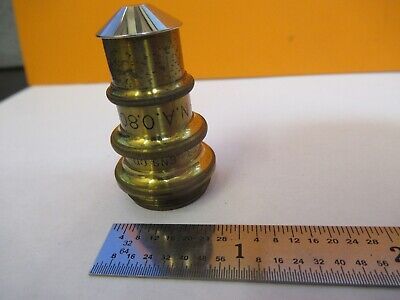 ANTIQUE SPENCER 4mm BRASS OBJECTIVE MICROSCOPE PART AS PICTURED &7B-B-11