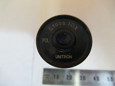 UNITRON JAPAN POL CROSS 10X EYEPIECE OCULAR MICROSCOPE PART AS PICTURED &F1-A-59