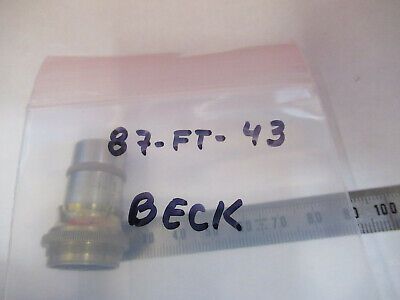 ANTIQUE BRASS BECK OPTICS OBJECTIVE MICROSCOPE PART LONDON AS PICTURED &87-FT-43