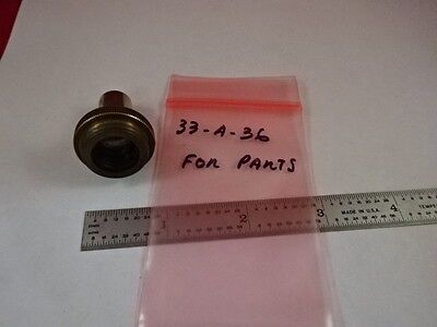 FOR PARTS OBJECTIVE CARL ZEISS 10X APO OPTICS MICROSCOPE PART AS IS &33-A-36