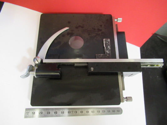 BAUSCH LOMB XY STAGE TABLE MICROMETER MICROSCOPE PART AS PICTURED Y7-B-20