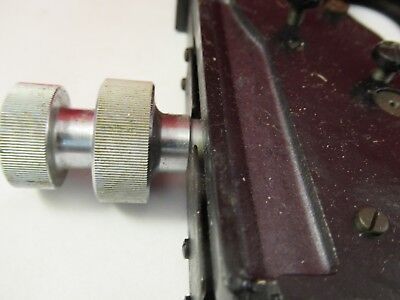 WILD SWISS [STUCK, for parts] STAGE TABLE MICROSCOPE PART AS PICTURED #66-A-51