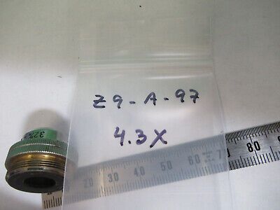 KREMP WETZLAR 4.3X OBJECTIVE LENS MICROSCOPE PART AS PICTURED &Z9-A-97