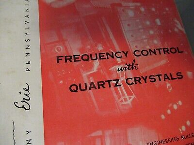 VINTAGE BROCHURE 1940 BLILEY ELECTRIC QUARTZ CRYSTAL FREQUENCY CONTROL #1 AS PIC