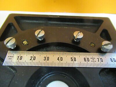 BAUSCH LOMB VINTAGE STAGE TABLE ANTIQUE MICROSCOPE PART AS PICTURED &P2-A-76