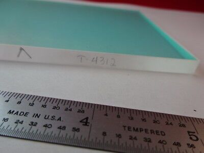 OPTICAL COATED PROFESSIONAL OPTICS GLASS BK7 FLAT PLATE AS IS  #83-A-29