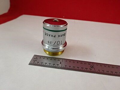 MICROSCOPE PART OBJECTIVE PLAN ACHRO DARK FIELD AMERICAN OPTICS AS IS #S4-A-03