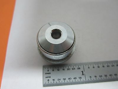 MICROSCOPE PART OBJECTIVE LEITZ WETZLAR GERMANY 3.5X OPTICS AS IS BIN#K9-50