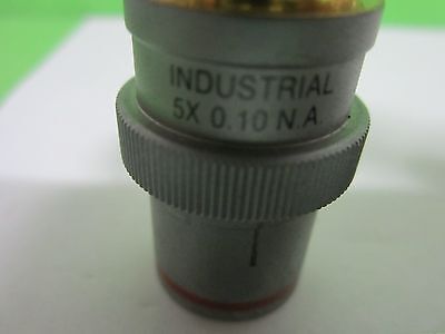 MICROSCOPE PART OBJECTIVE INDUSTRIAL BAUSCH LOMB 5X OPTICS AS IS BIN#65-36