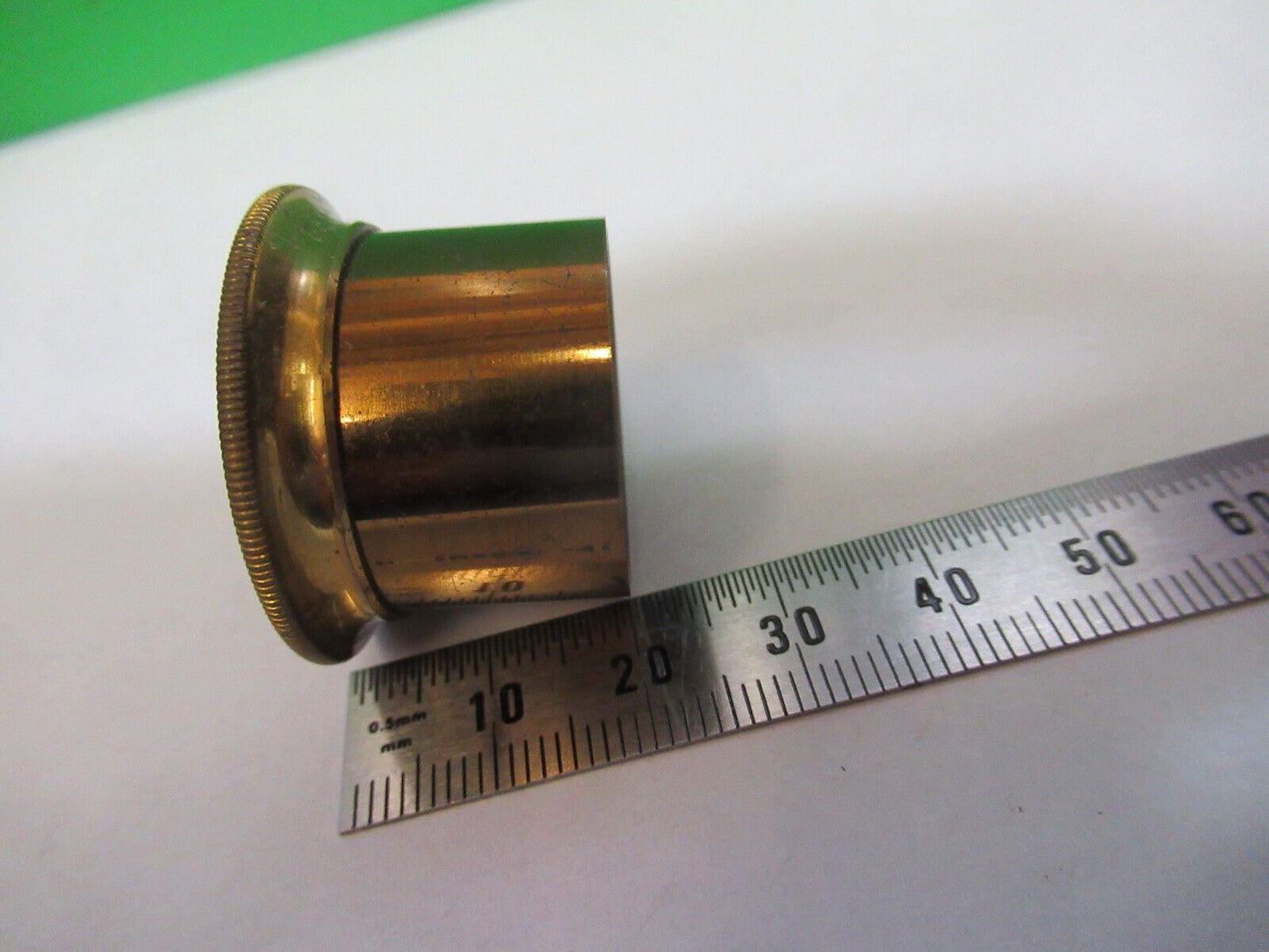 ANTIQUE BRASS POLARIZER POL PIECE UK ENGLAND MICROSCOPE PART AS PICTURED P2-B-88