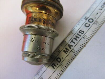 ANTIQUE CARL ZEISS GERMANY OBJECTIVE 3mm MICROSCOPE PART AS PICTURED &8Z-A-124