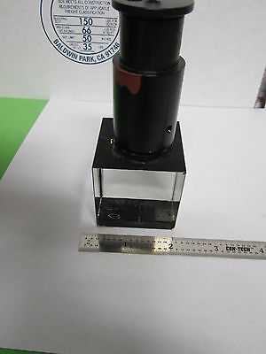 OPTICAL MICROSCOPE MOUNTED BEAM SPLITTER OR LASER OPTICS BIN#F5-R-32