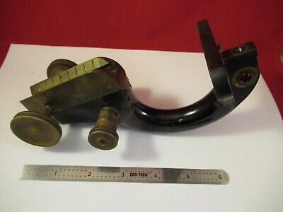 ANTIQUE BRASS LIMB STAGE SPENCER BUFFALO MICROSCOPE PART AS PICTURED &FT-5-191