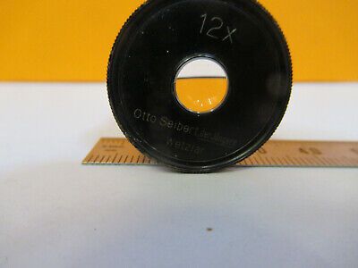 OTTO SEIBERT ANTIQUE GERMANY EYEPIECE 12X MICROSCOPE PART AS PICTURED &H1-B-19