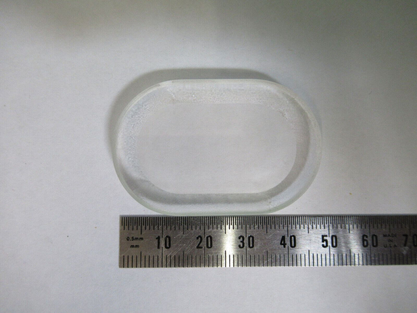 OPTICAL PRE-FORM RACETRACK GLASS for MIRROR uncoated OPTICS AS PICTURED Z5-C-38