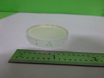 OPTICAL COATED FLAT LENS LASER OPTICS AS IS BIN#11-A-33