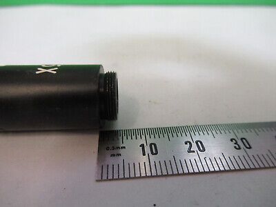 MEIJI 3.5X SMALL DIAMETER OBJECTIVE OPTICS MICROSCOPE PART AS PICTURED #R7-B-61