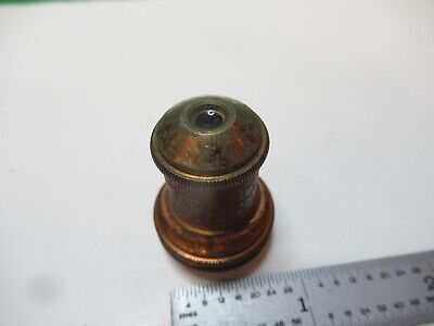 ANTIQUE BRASS BAUSCH LOMB OBJECTIVE 16mm MICROSCOPE PART AS PICTURED &17-A-26