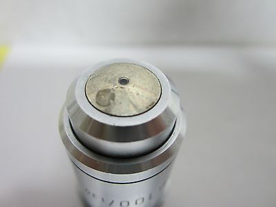 MICROSCOPE PART OBJECTIVE LEITZ GERMANY PLEZY 100X OPTICS AS IS BIN#H6-27