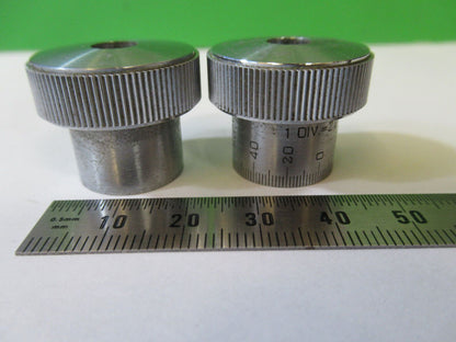 PAIR KNOBS AO SPENCER MICROSCOPE PART AS PICTURED #22-A-54