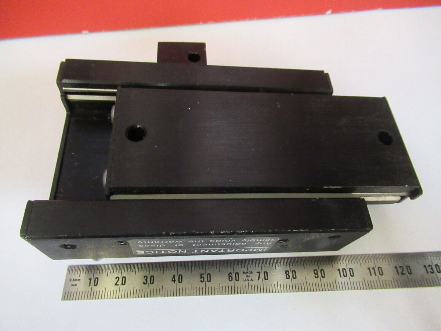 OPTICAL USED STAGE SLIDE POSITIONING DCI OPTICS AS IS PICTURED #R3-C-03