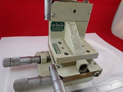 LINE TOOL FOUR MICROMETERS STAGE POSITIONING FOR OPTICS AS IS BIN#C9-A-01