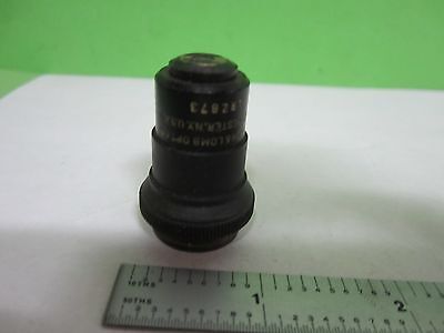 MICROSCOPE PART OBJECTIVE BAUSCH LOMB 10X OPTICS AS IS S9-28