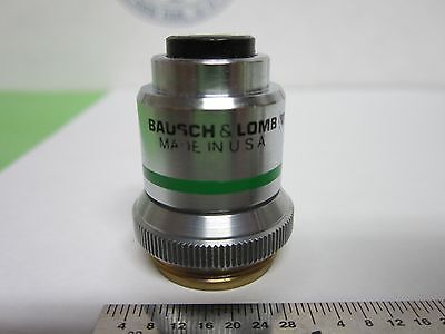 MICROSCOPE OBJECTIVE BAUSCH LOMB 10X 16 mm OPTICS BIN#5K-H-1