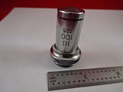 UNITRON OBJECTIVE 100X HI OPTICS MICROSCOPE PART &33-A-115