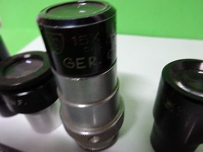 LOT 6 EA MICROSCOPE EYEPIECES ASSORTED OPTICS #W1-04