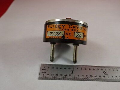 VINTAGE QUARTZ CRYSTAL BLILEY BC3 7171KC FREQUENCY CONTROL UNTESTED AS IS #4-DT