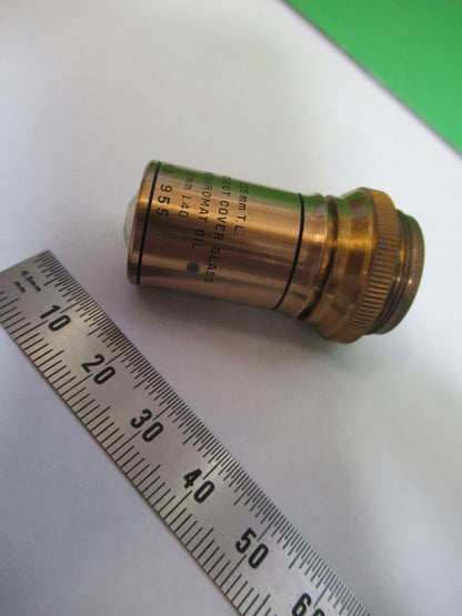 ANTIQUE BRASS BAUSCH LOMB APO 3mm /215 OBJECTIVE MICROSCOPE AS PICTURED #H3-A-17