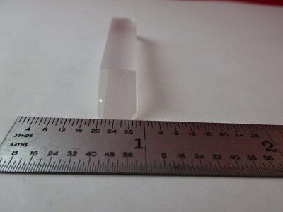 OPTICAL GLASS PRISM [small chip on edge] MIL SPEC LASER OPTICS AS IS #54-A-15