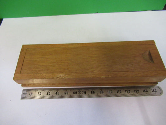 ANTIQUE SEIBERT WOOD SAMPLE CONTAINER MICROSCOPE PART AS PICTURED #R1-B-36