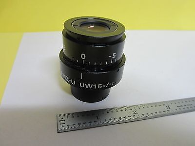 MICROSCOPE PART NIKON JAPAN SMZ-U  UW15X/17  OPTICS AS IS BIN#L7-M-08