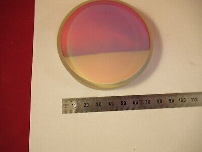 OPTICAL FLAT 1/10 WAVE COATED ZERODUR BEAM SPLITTER 3" DIAMETER OPTICS &14-A-07