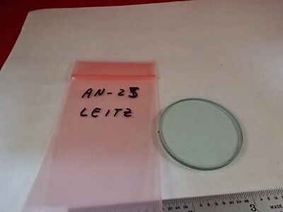 MICROSCOPE PART GLASS FILTER LEITZ ILLUMINATOR OPTICS AS IS #AN-25