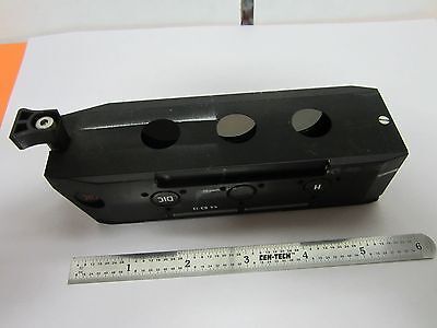 OPTICAL MICROSCOPE Z-SCOPE NIKON DIC INSERT SLIDE AS IS OPTICS BIN#B2-C-99