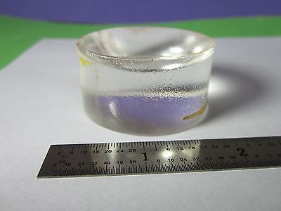 OPTICAL PLANO CONCAVE LENS chipped on edge MIL SPEC LASER OPTICS BIN #32-95-12