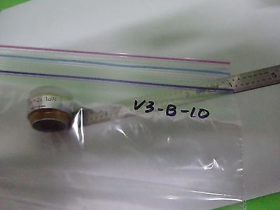 MICROSCOPE PART OBJECTIVE LEITZ GERMANY NPL 10X OPTICS AS IS BIN#V3-B-10