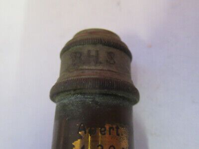 ANTIQUE BRASS LEITZ GERMANY OBJECTIVE "2" MICROSCOPE PART AS PICTURED F6-B-110