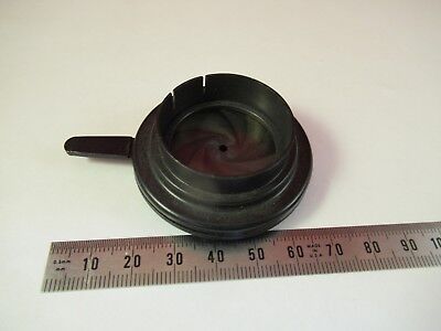 OPTICAL MECHANICAL IRIS DIAPHRAGM ASSEMBLY OPTICS MICROSCOPE AS PICTURED 39-A-32