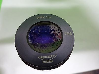 MICROSCOPE PART EYEPIECE OCULAR POLYVAR REICHERT WPK 10X OPTICS AS IS BIN#V8-19