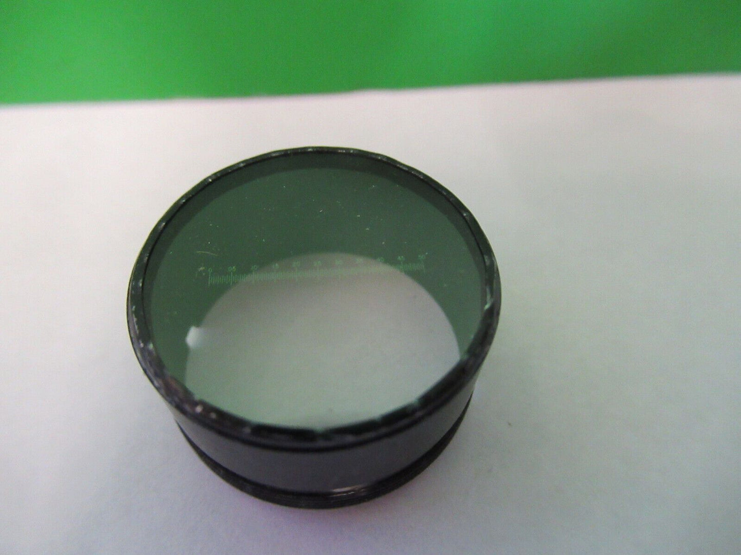 RETICLE MICROMETER for OCULAR MICROSCOPE OPTICS AS PICTURED &ab-a-01